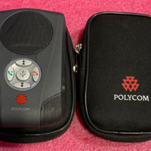 Lot Of 2 Polycom CX100 USB Audio Speakerphone W/ Carrying Case 2200-44240-001