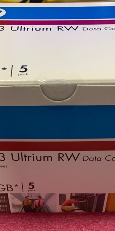HP LTO-3 Ultrium RW 800GB Data Cartridge 5-Pack C7973A Sealed