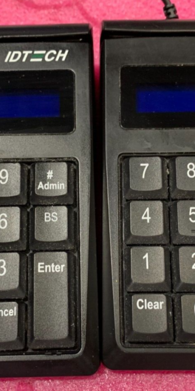 Lot Of 2 IDTech IDKE-534833BE SecureKey Credit Card Reader Black Keypad