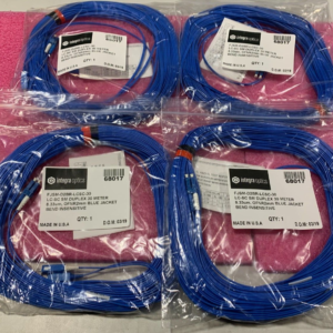 4 x Integra Optics Fiber Optic Cable FJSM-D2BR-LCSC-30 Duplex 30 Meter 8.33um
