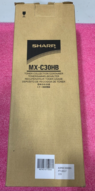NEW OEM Genuine Sharp MX-C30HB Waste Toner Collection Box for MX-C300W/C301W
