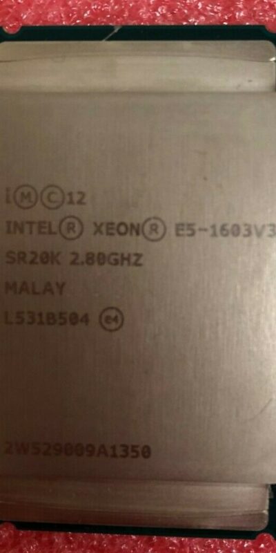 Intel Xeon E5-1603 v3 4-Core 2.8GHz 10MB LGA2011-3 CPU SR20K Haswell-EP