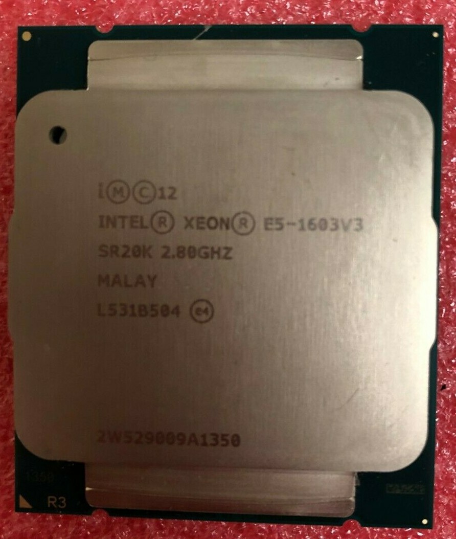 Intel Xeon E5-1603 v3 4-Core 2.8GHz 10MB LGA2011-3 CPU SR20K Haswell-EP
