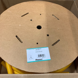 Panduit CLT100F-C4 100FT Yellow Slit Corrugated Loom Tubing 3/4" Wire Conduit