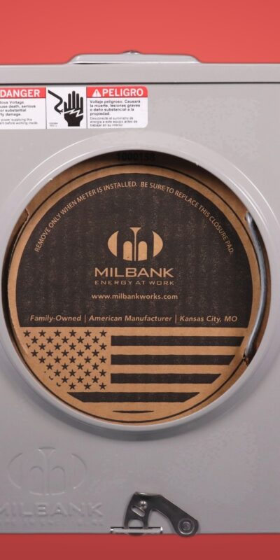 Lot of 4 Milbank UAP8435-XL-TG-HSP 4 Terminal Meter Socket