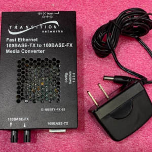 Transition Networks E-100BTX-FX-05 100Base-FX Fiber Ethernet Media Converter