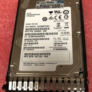HP 300GB 10K 6G SAS 2.5" SFF HDD 693568-001 EG0300FCVBF Hot-Swap ProLiant
