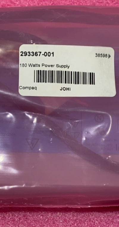 HP ProLiant DL320 G2 180W Server Power Supply 293367-001 PS-5181-5C NEW