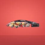 DVI to BNC Breakout Cable 16 BNC Video Adapter DVI-I Ferrite CCTV Surveillance