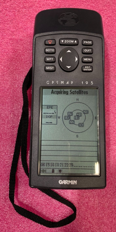 Garmin GPSMAP 195 Aviation Handheld GPS Bundle w/ Carry Case & Manual