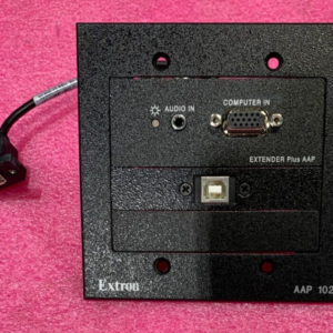 Extron AAP 102 Wall Plate w/ Extender Plus AAP Black Module