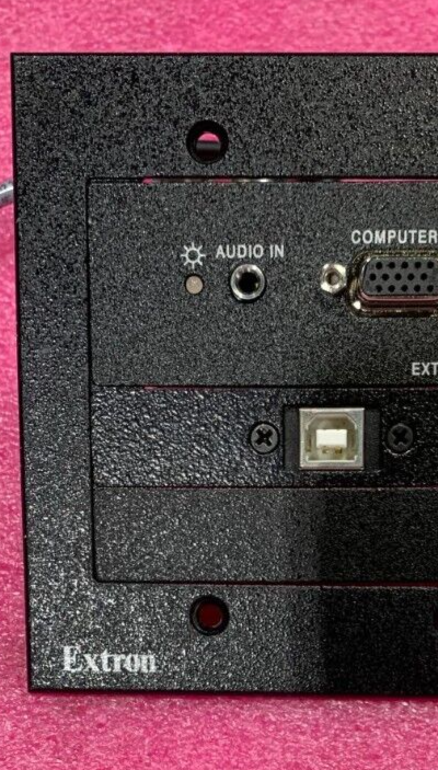 Extron AAP 102 Wall Plate w/ Extender Plus AAP Black Module