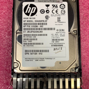 HP 450GB 10K 6Gbps SAS 2.5in SFF Server HDD EG0450FBLSF 619286-002
