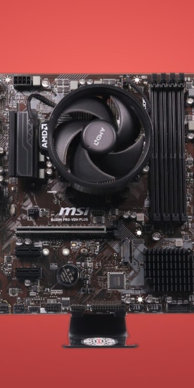 MSI B450M PRO-VDH PLUS W/ AMD Ryzen 5 3400G & Cooling Fan