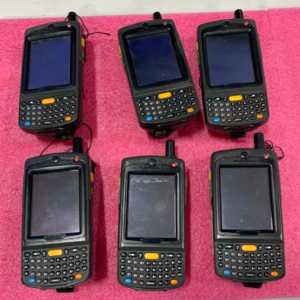 Lot of 6 Motorola Symbol MC7596 Handheld Barcode Scanner PDA w/Battery AS-IS