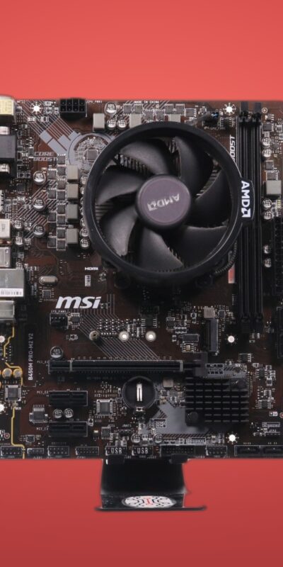 MSI B450M PRO-M2 V2 Motherboard W/ AMD Ryzen 5 3400G & Cooling Fan