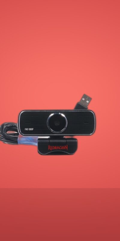 Redragon GW800 1080P PC Webcam with Built-in Dual Microphone, 360° Rotation