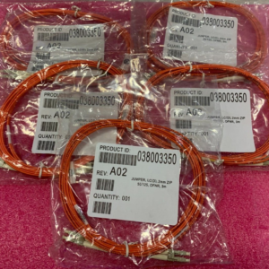 Lot 5 Amphenol LC-LC Duplex 3m 50/125Âµm Fiber Optic Patch Cables OFNR 2mm