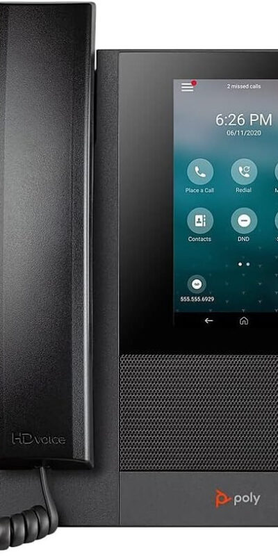 Polycom CCX 400 Microsoft Teams VoIP Gigabit PoE IP Desk Phone 2200-49700-025