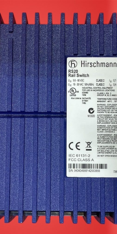 Hirschmann RS20 DIN Rail Ethernet Switch Adapter Mounting Plate OEM New