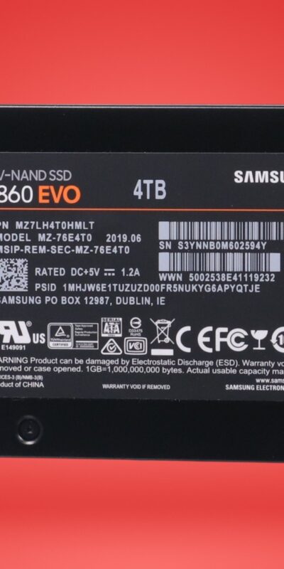 Samsung 860 EVO 4TB 2.5" NAND SSD Hard Drive MZ-76E4T0 Used