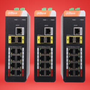 Lot of 3 Dahua DH-PFS4210-8GT-DP V2 Ethernet 10 Port Managed Industrial Switch