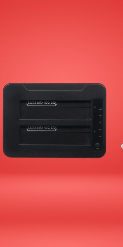 Dyconn DUBDPRO Dubler Dock Pro 2 bay Sata 3000mA 2.5/3.5 SSD SATA HDD W/ Adapter