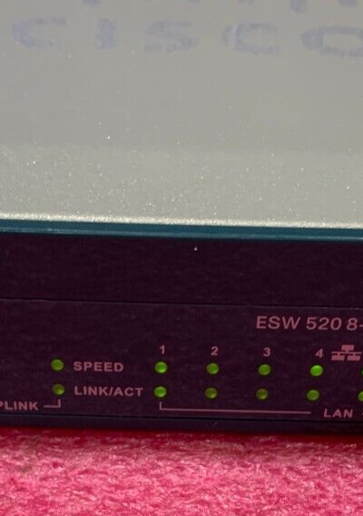 Cisco ESW-520-8P-K9 8-Port PoE 10/100 Fast Ethernet Switch Tested No PSU