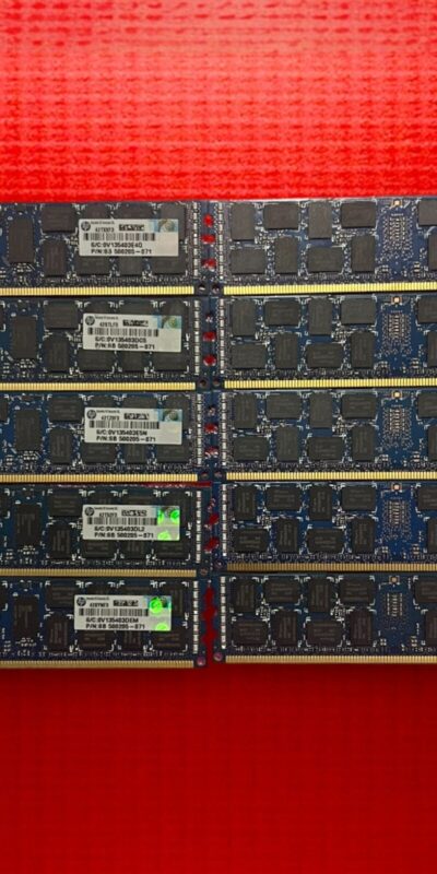 SK Hynix 8GB DDR3-1333 ECC Reg Server RAM (10x) PC3-10600R 80GB Bundle