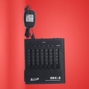 Elation SDC-6 6-Channel DMX Lighting Controller CG01US9 WITH/ AC ADAPTOR