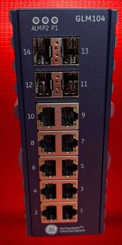 GE GLM104 Profinet 14-Port Gigabit Ethernet Switch IC086GLM104 Mark VIe NEW