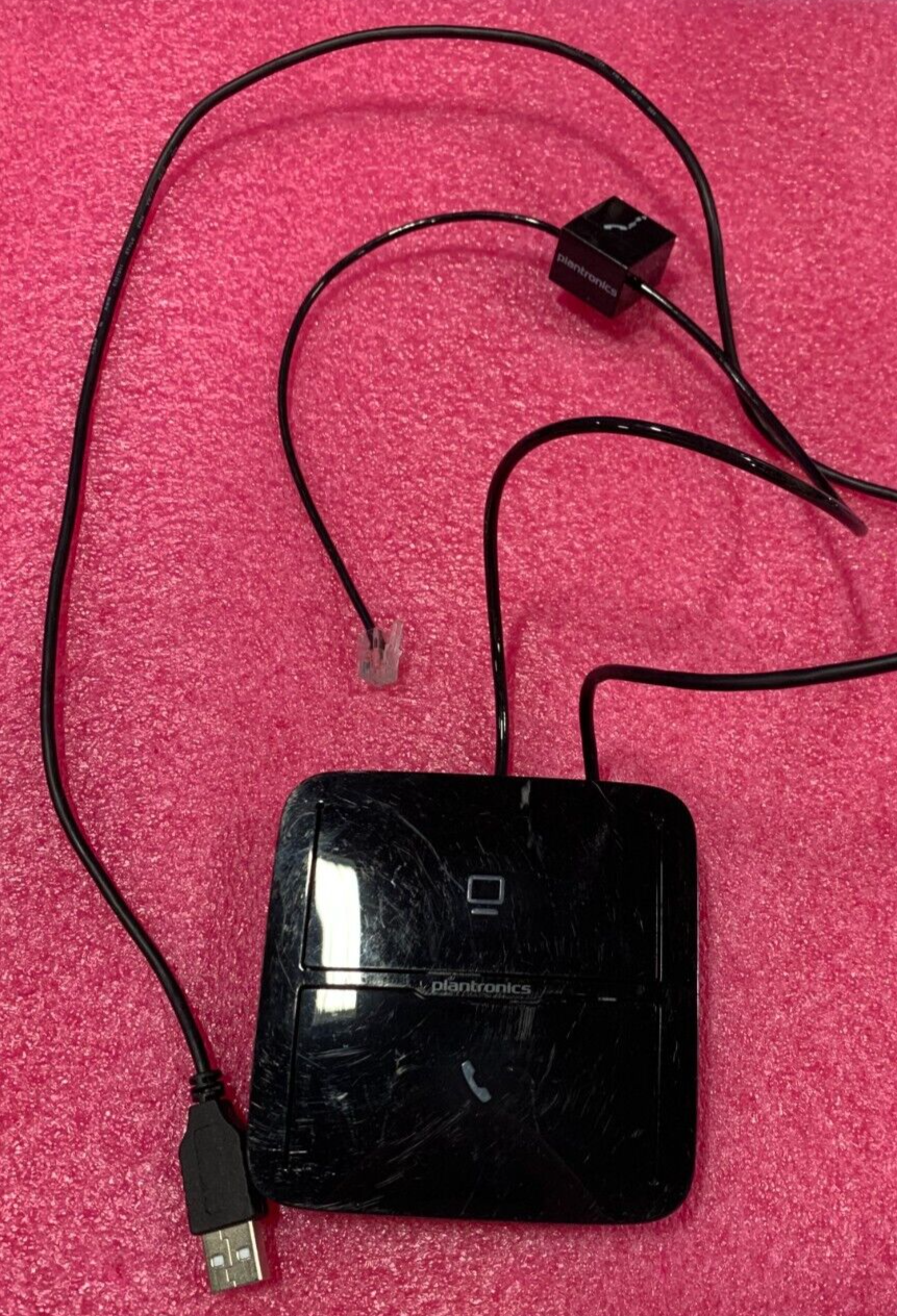 Plantronics Poly MDA220 USB Desk Phone & PC Softphone Headset Switch Adapter
