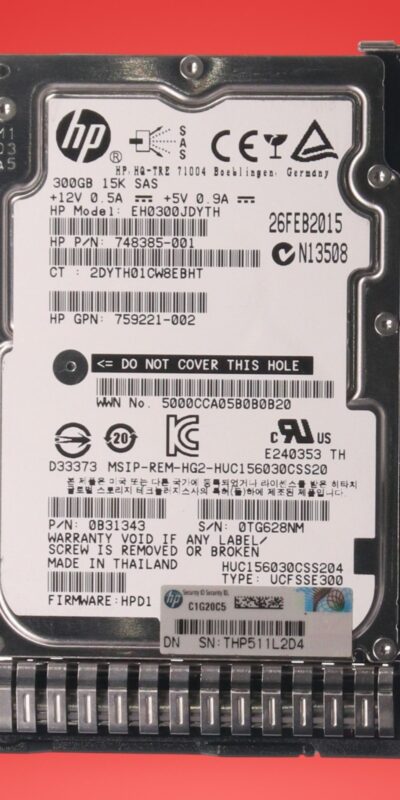 HP 900GB 10K 2.5" SFF SAS 6Gb/s HDD 652566-004 689287-004 EG0900FCSPN