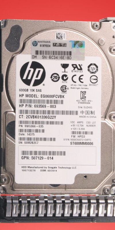 HP EG0600FCVBK 693569-003 Hard Drive 600GB SAS 2.5