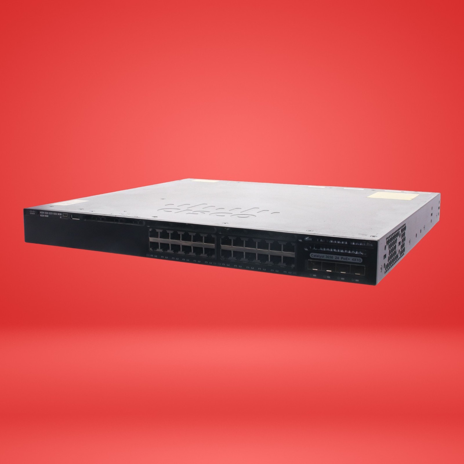 Cisco Catalyst 3650 WS-C3650-24PS-E 24-Port Gigabit PoE+ Switch 4x SFP W/ Cord