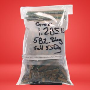 550Gram Gold Fingers from Ram for Scrap Gold Recovery