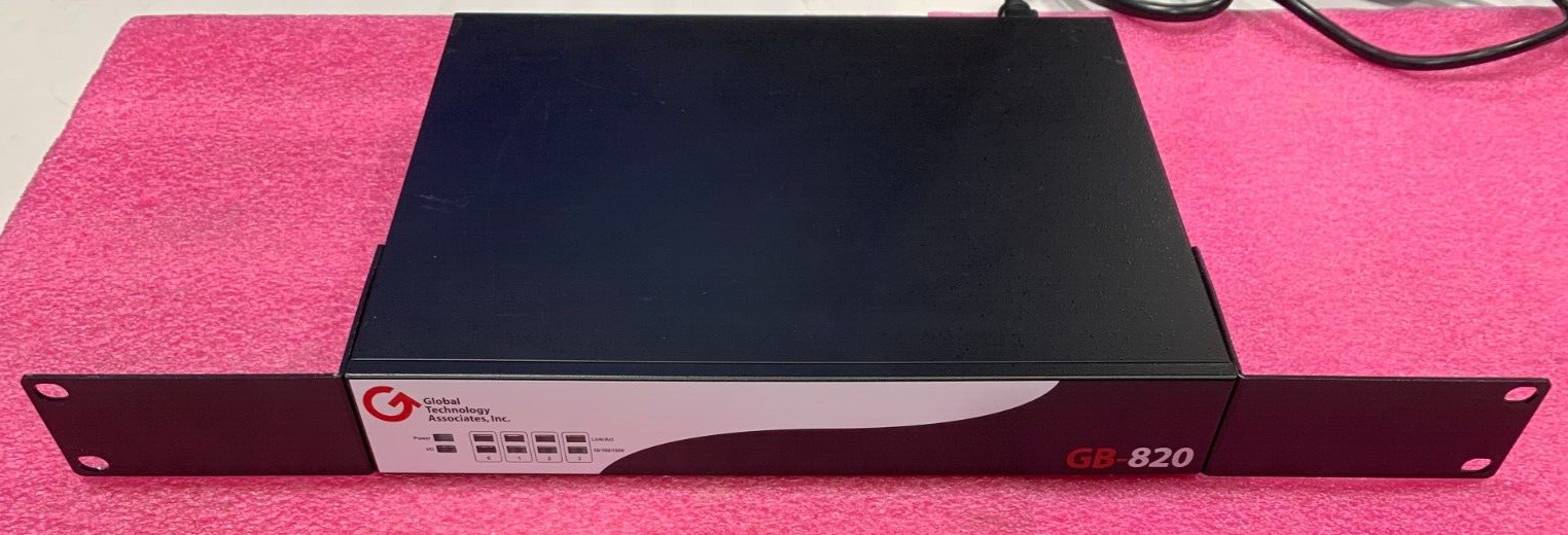 Global Technology GB-820 1U Rackmount Firewall VPN Appliance w/ Power Cord