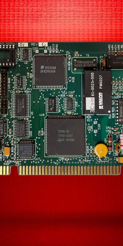 Vintage 3Com EtherLink II 16-bit ISA Network Card | ASSY 8772-01 Rev C | Retro