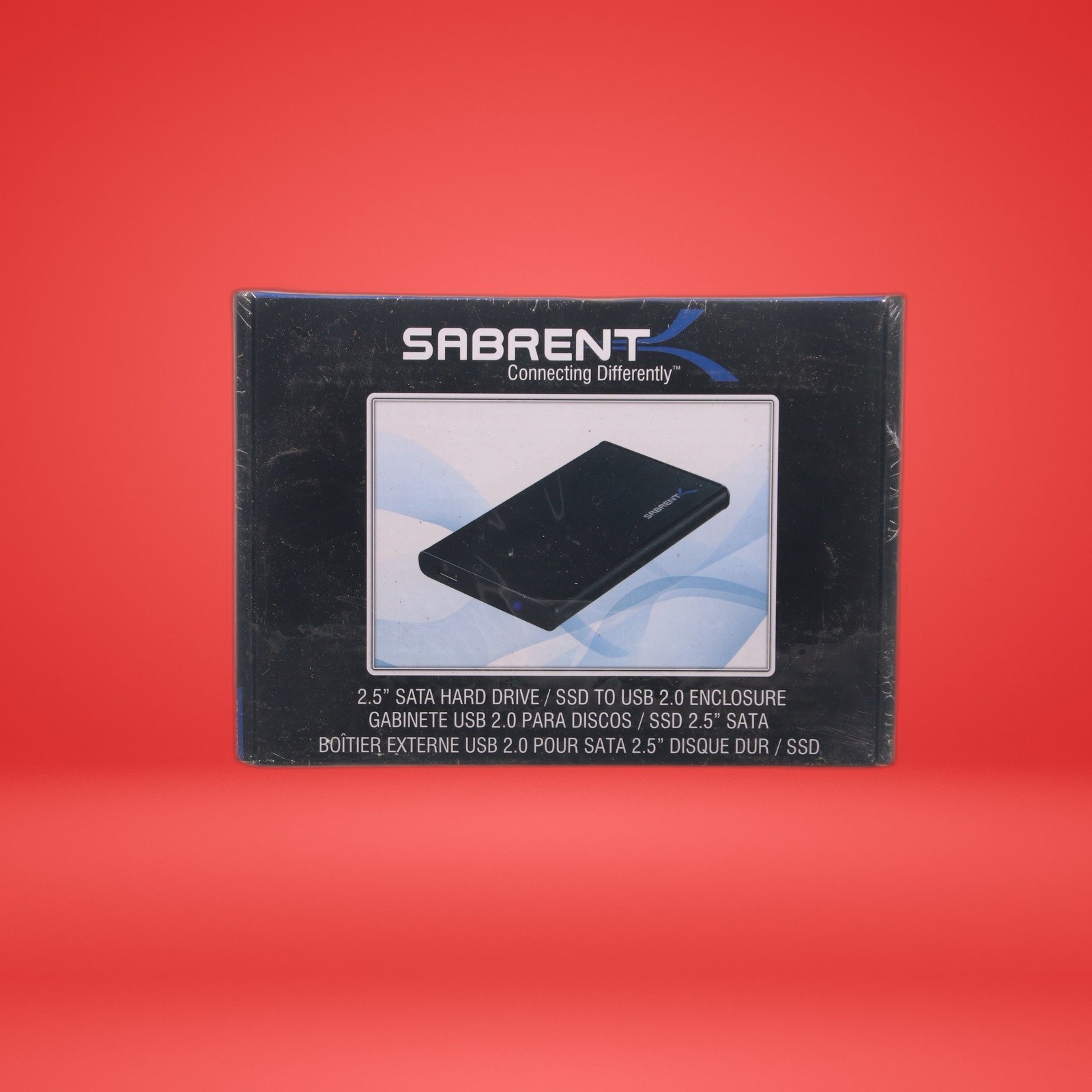Sabrent SATA 2.5 Inch Hard Drive/SSD To USB 2.0 Enclosure W/AC Adapter