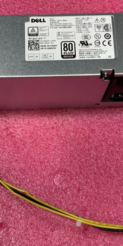 Dell 09XD51 Switching Power Supply D180ES-00 180W 80+