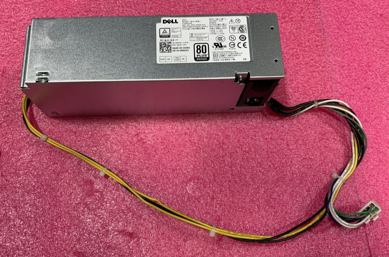 Dell 09XD51 Switching Power Supply D180ES-00 180W 80+