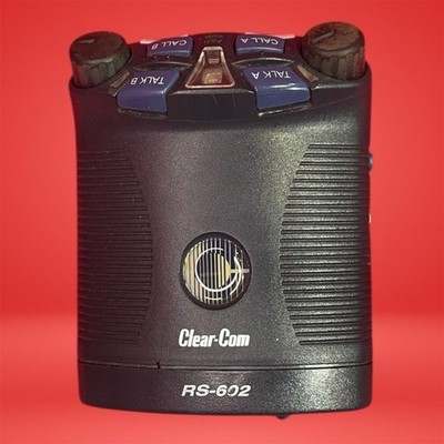 Clear-Com RS-602 Single-Channel Intercom Beltpack Compact & Durable Design