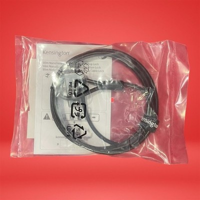Lot of 7 Kensington NanoSaver Slim Laptop Security Cable Locks - New