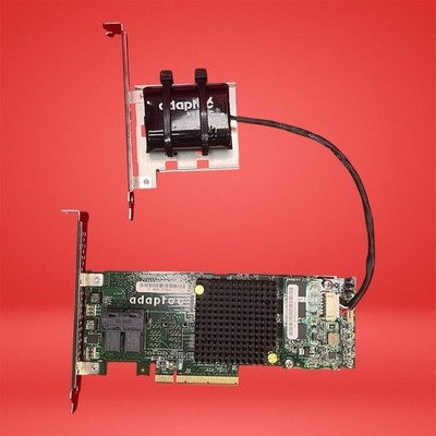 Adaptec 7805 8-Port 6Gb/s SAS SATA PCIe RAID Controller w/ AFM-700CC