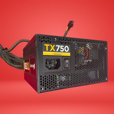 Corsair TX750 750W Power Supply Unit Black with Surge Protection