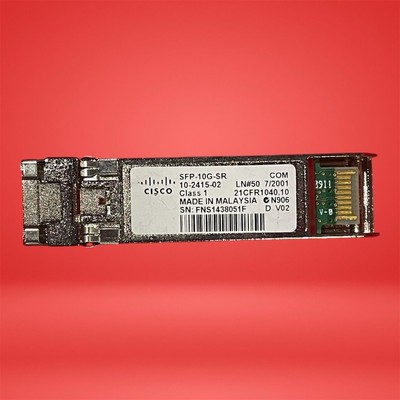 Lot 10 Cisco SFP-10G-SR 10GbE MMF 850nm LC Transceiver Modules 10-2415-02