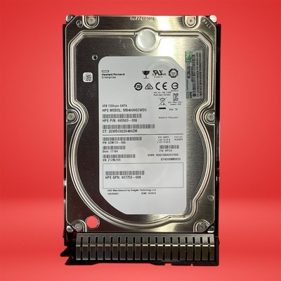 HPE 4TB 7200RPM 6G SAS 3.5" LFF HDD w/ Tray for ProLiant Gen8-10 Midline