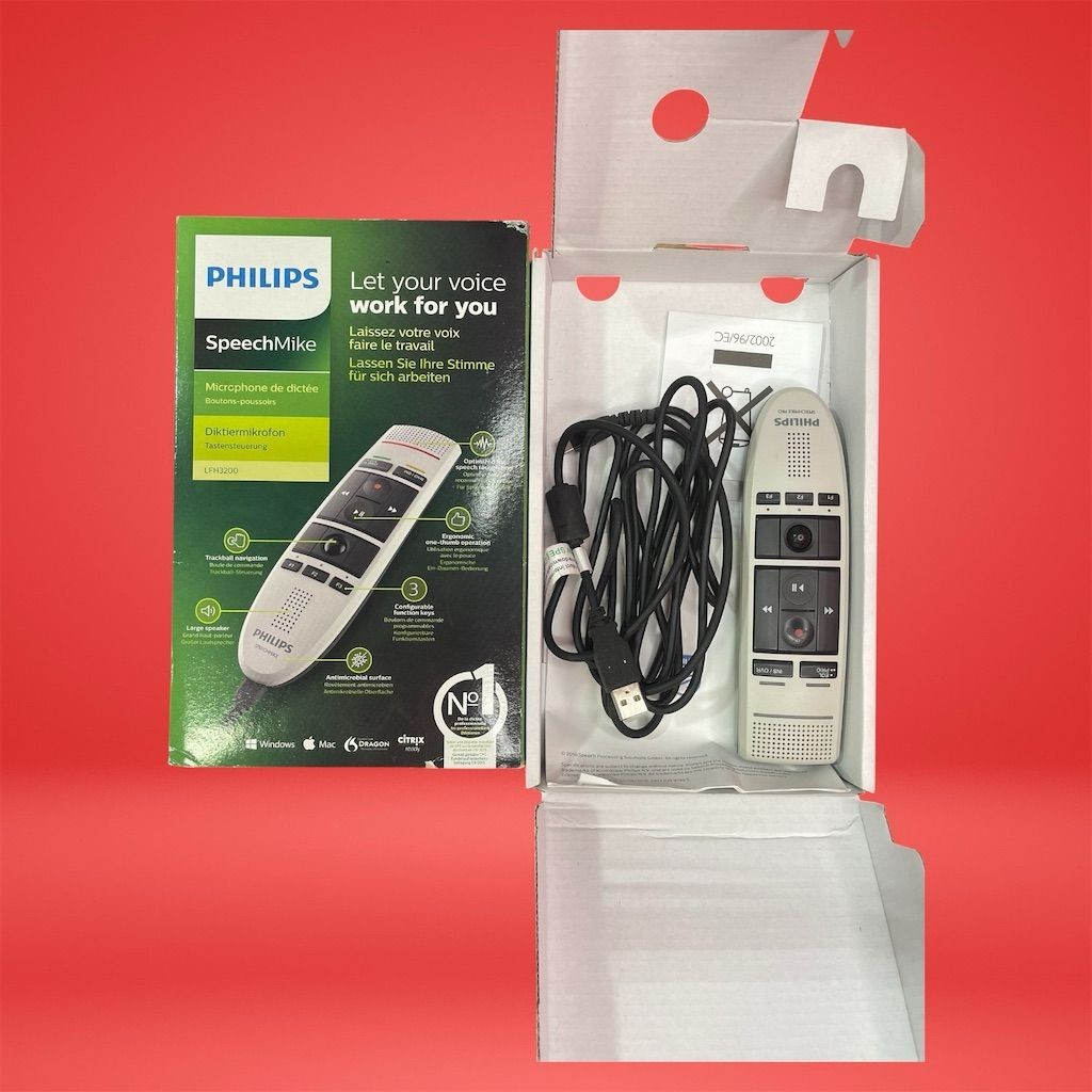 Philips SpeechMike Pro USB Dictation Microphone Noise-Canceling LFH3200/0 - Image 8