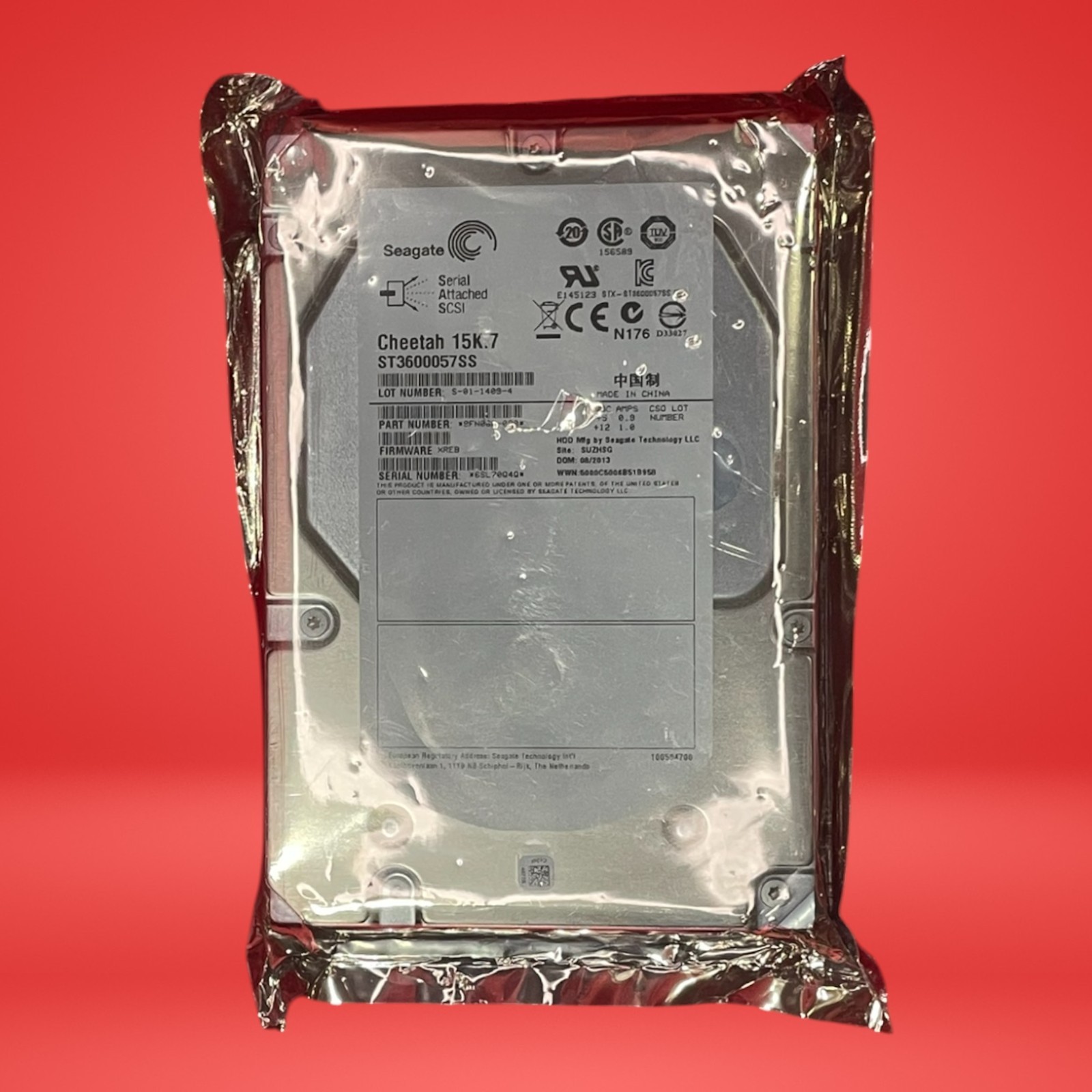 Seagate Cheetah ST3600057SS 600GB 15K SAS 3.5" HDD 6Gb/s Server Drive