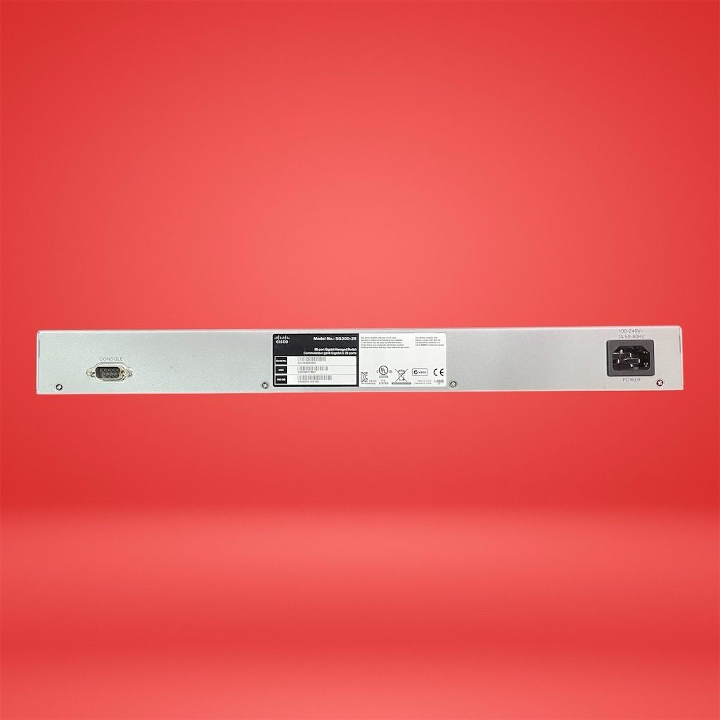 Cisco SG300-28 28-Port Gigabit Managed Network Switch Rack Mountable - Image 3